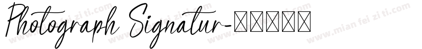 Photograph Signatur字体转换